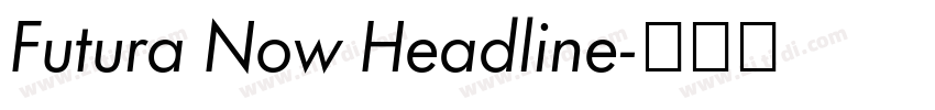 Futura Now Headline字体转换